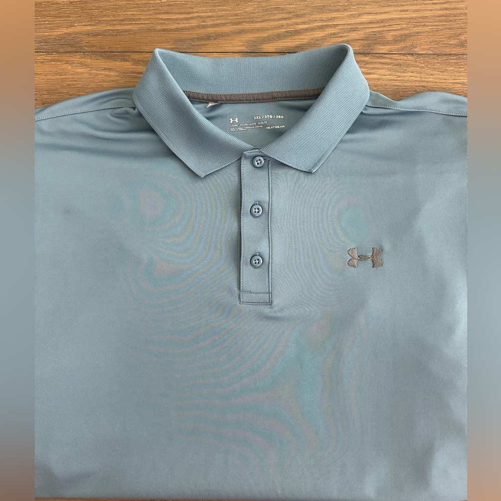 Under Armour Teal Polo Shirt Size 3XL Gently Worn